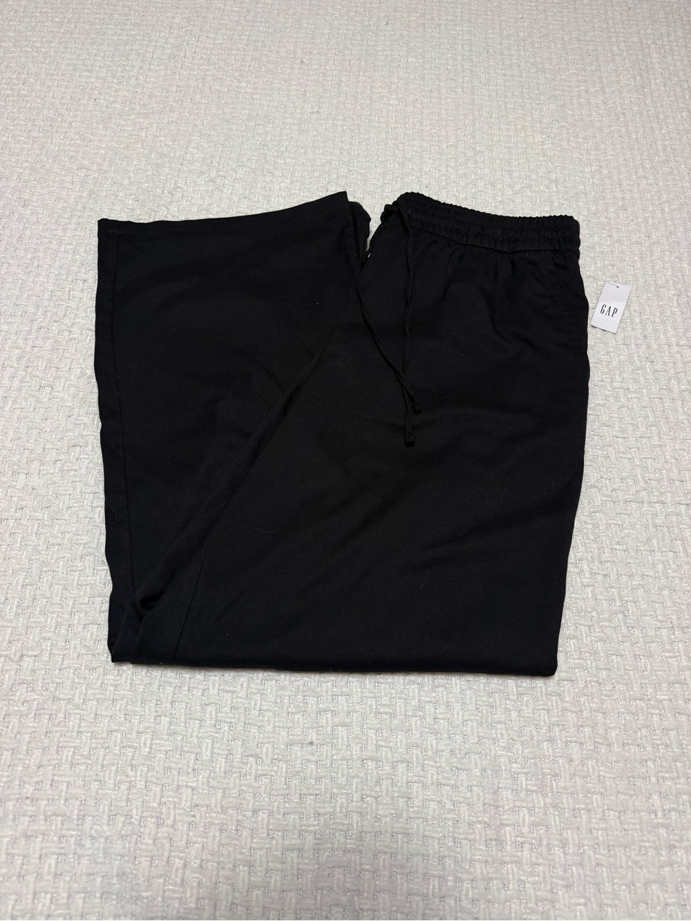 GAP pull on wide leg twill pants, women’s large. New with tags